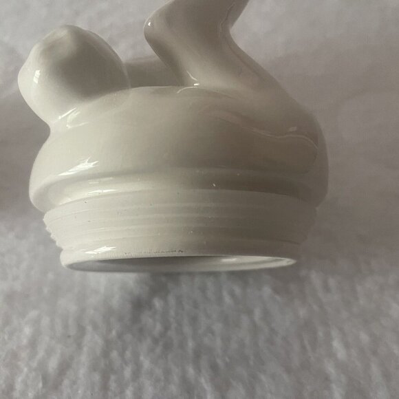 Rae Dunn Easter Bunny SPRING Pink Basket Canister Bunny Tail Lid Magenta 2022 - Picture 15 of 16